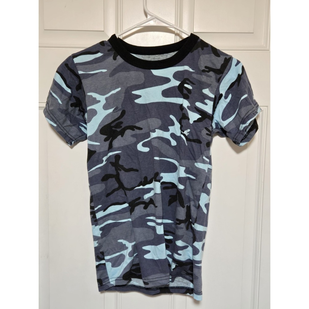 Rothco Kids Camo Shirt Size Large‎ Black Gray White